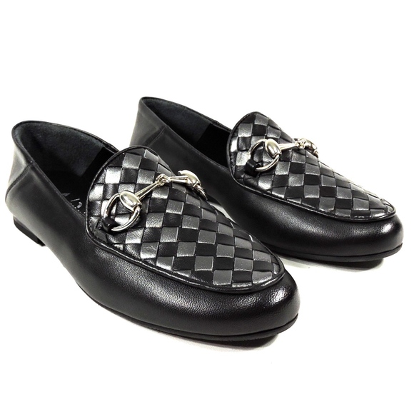 WOMEN'S BLACK LEATHER SUMMER LOAFERS - Picture 3 of 8